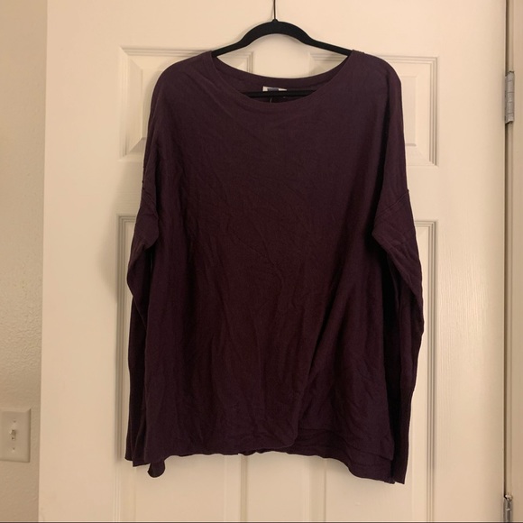 Eggplant purple Old Navy light tunic sweater - Picture 1 of 6